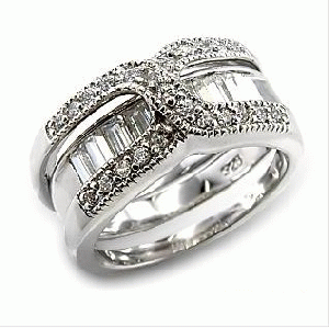 2011 newest silver zircon ring 