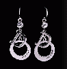 fashion style silver pendant earring 