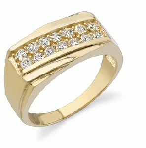 elegant 18k yellow gold ring for men 