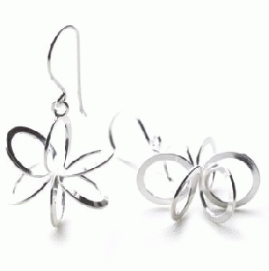 Spiral Flower Earrings